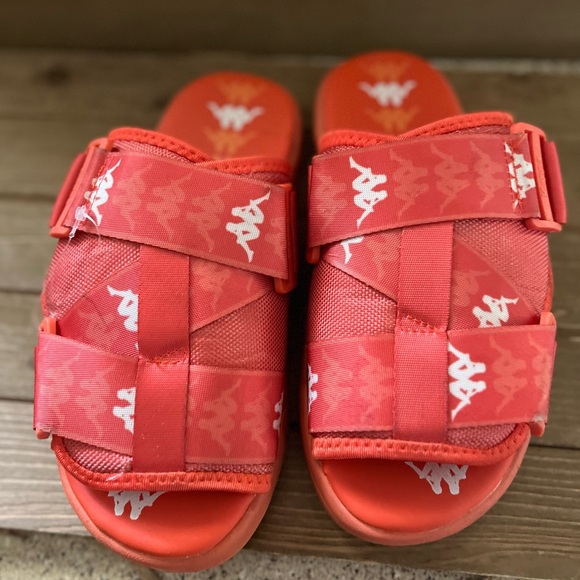 Kappa 222 banda ASTER 1  Unisex Sandals Size 6.5 orange bg - Picture 4 of 6